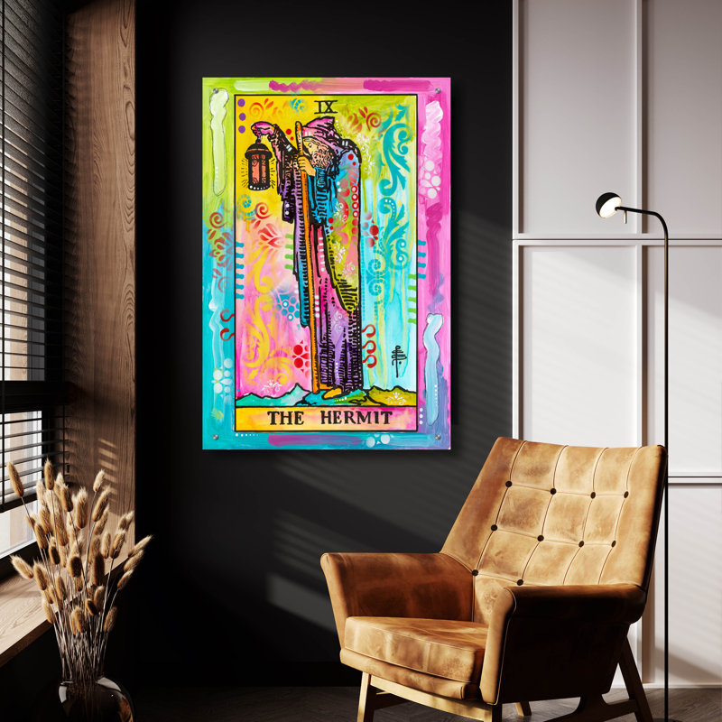«Tarot - The Hermit» par Dean Russo, H 36 po x l 24 po x P 0,2 po