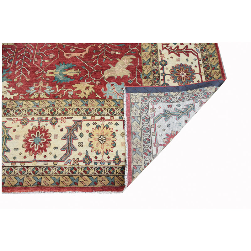 Elegant Wool Oriental Area Rug, Rectangle 10' x 14'