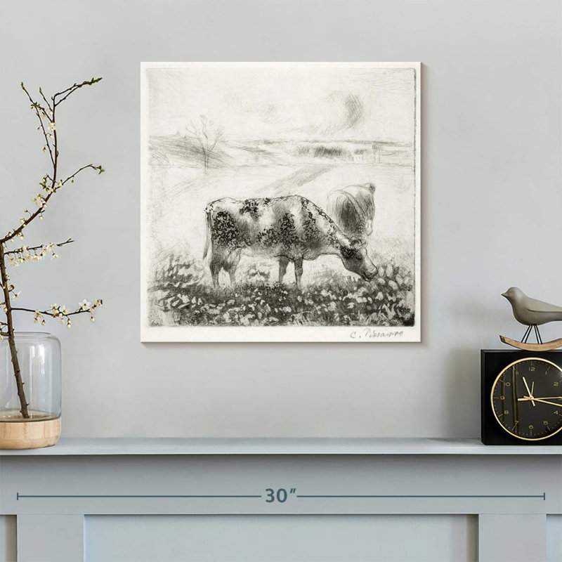 La Vache, 1885, H 16 po x l 16 po