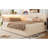  Upholstered Cloud Bed Frame with Headboard, with 2 Storage Drawers , LED light and USB Charging Design