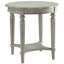 Table de bout antique avec tablette inférieure en ardoise antique