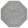 Hagerman Vintage Filigree Textured Weave Gray/Navy Indoor/Outdoor Rug