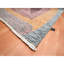 Tapis gris en laine noué à la main 8 pi x 10 pi Bauhaus