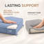 Coussin de banquette antidérapant sur mesure de 7,6 cm de hauteur avec double passepoil et 2 attaches pour sièges près des fenêtres-320883975-320884038