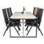 Deandre 6 - Person Teak Solid Wood Patio Dining Set Rectangular Table