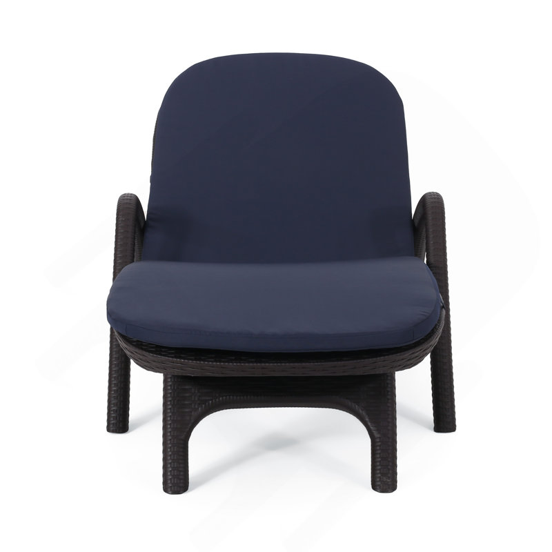 Chaise longue avec coussin