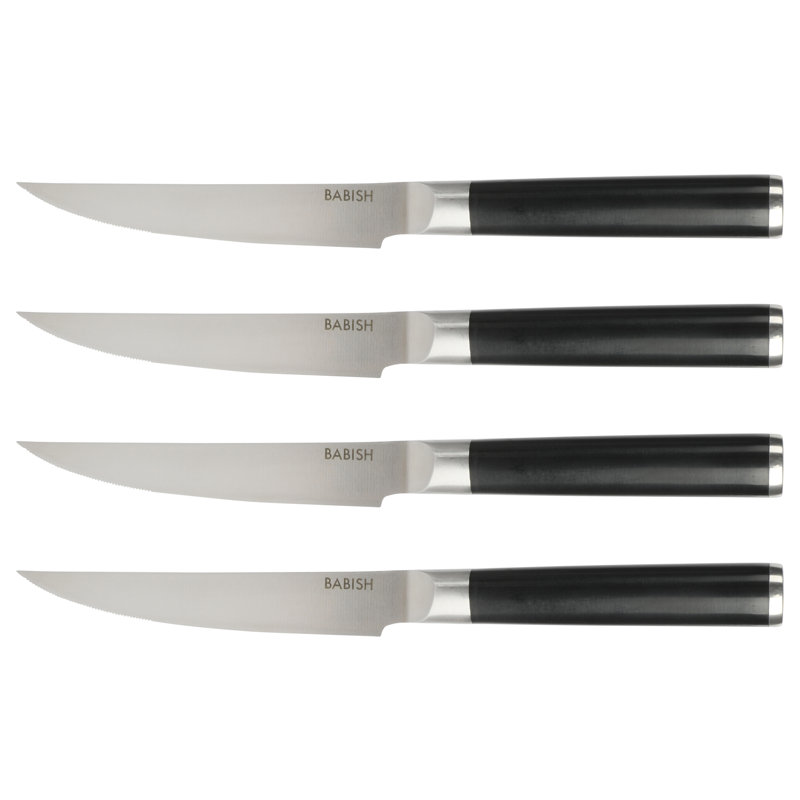 Ensemble de couteaux à steak 5 po Babish, Noir