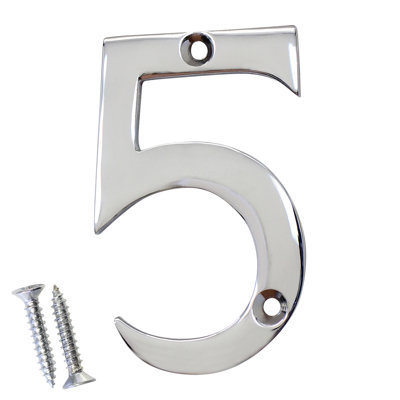 Brass Surface Mount House Number