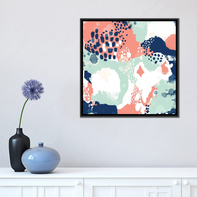 « kayl », impression sur toile, H 18 po x l 18 po x P 1,5 po, Cadre noir