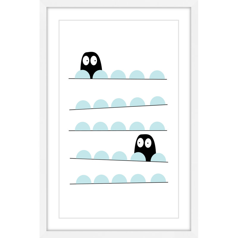 «Hiding in Blue», reproduction encadrée, H 36 po x l 24 po x P 1,5 po