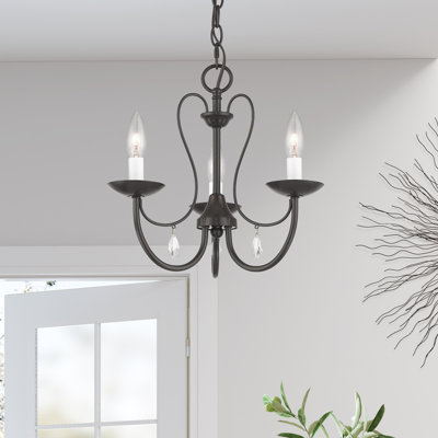 Gaiwan 3 - Light Crystal and Steel Dimmable Kitchen Island Chandelier
