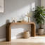 Table basse en bois de style campagnard, console étroite, table basse courbée | Idée de cadeau