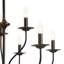 Lustre en métal à 9 lumières de style maison de campagne