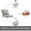 Umeh Wicker Patio Chair with Removable Cushions-94890989