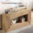 59-Inch Long Console Table,Natural Sofa Table with Storage for Entryway-1615424998