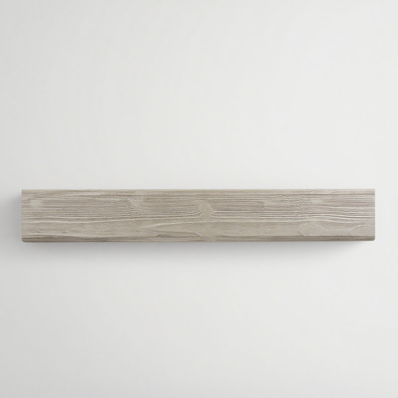 Manteau de cheminée mural en bois