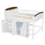 Lit mezzanine double avec armoire de rangement, armoire et DEL, blanc et espresso-1769676639-1769676638