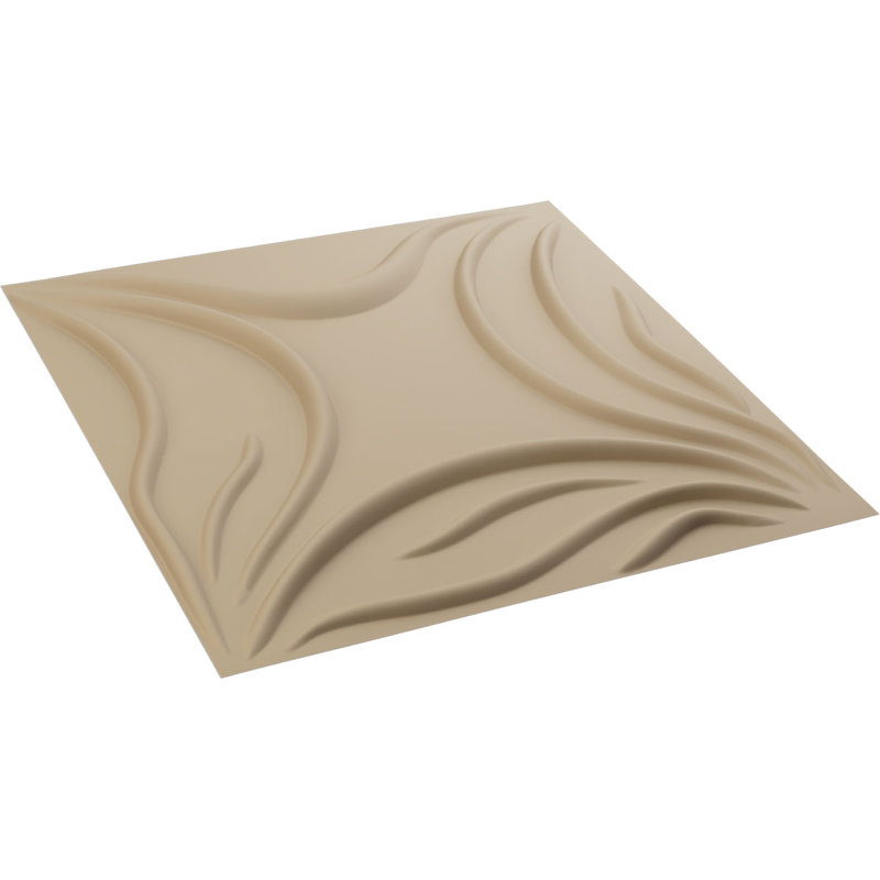 Panneau mural 3D décoratif Savannah EnduraWall, Satin beige fumé