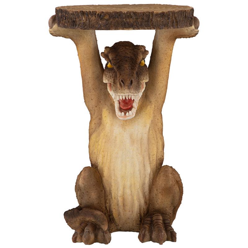 Tyrant T-Rex Dinosaur Sculptural Resin Side Table
