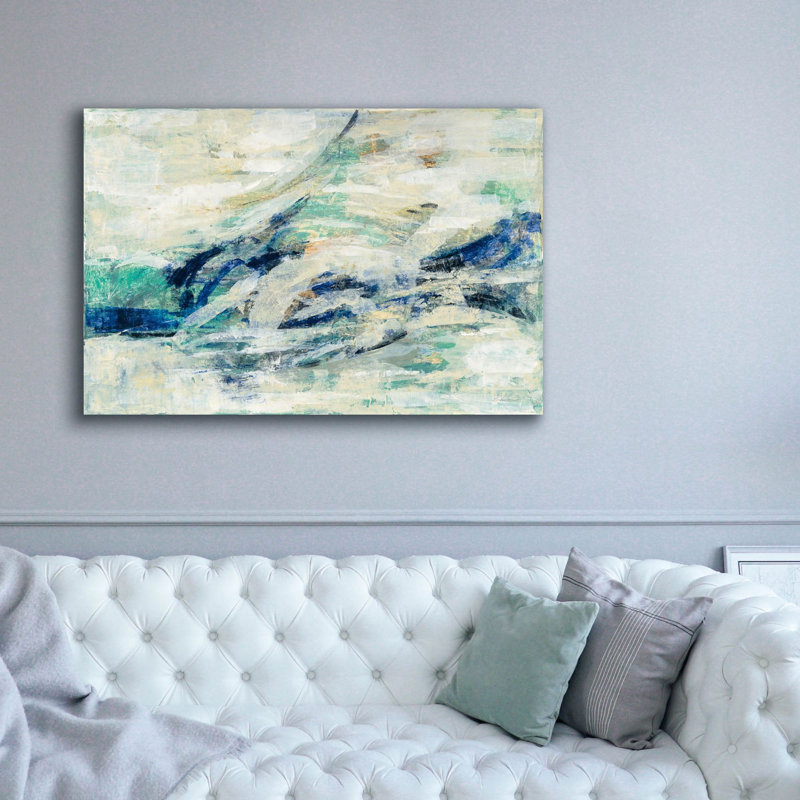  «Seawave» par Silvia Vassileva, art mural sur toile, 60 po x 40 po