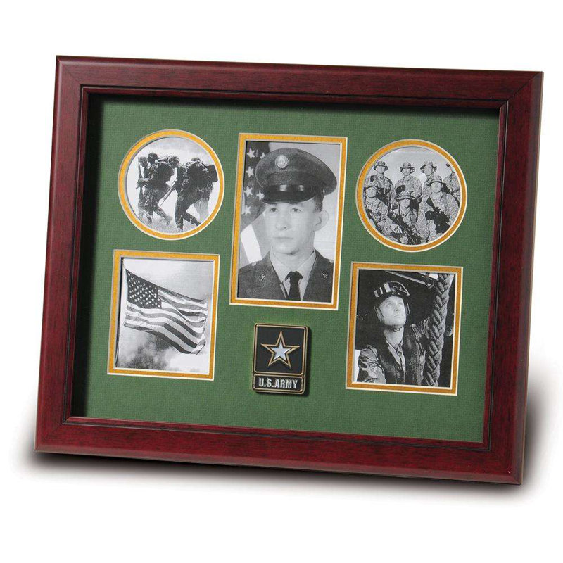 Cadre photo go armée médaillon Silvia