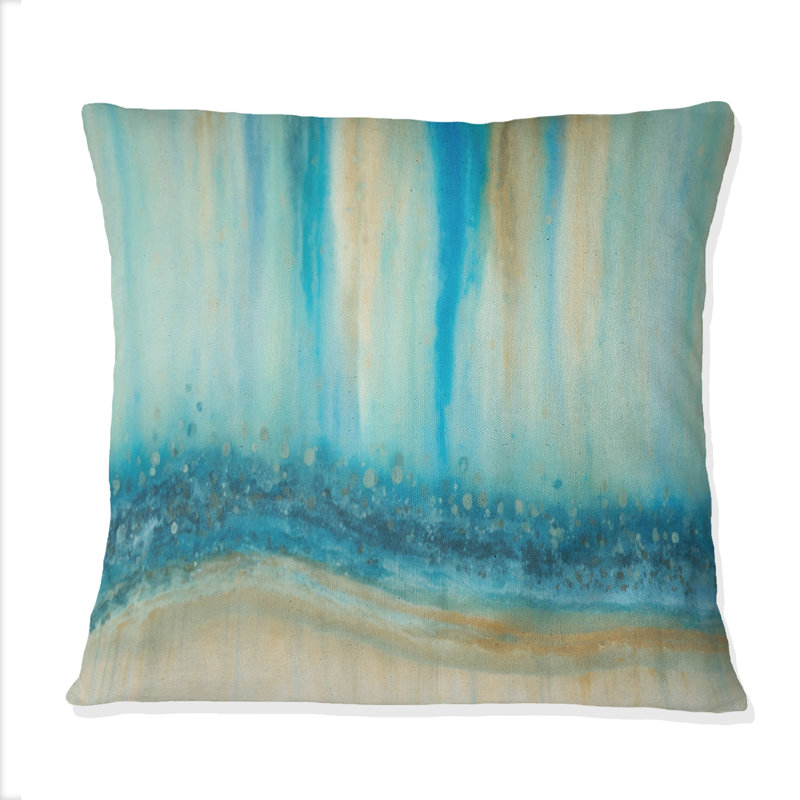 Coussin The Awakening Of Dawn - imprimé abstrait à l'encre liquide
