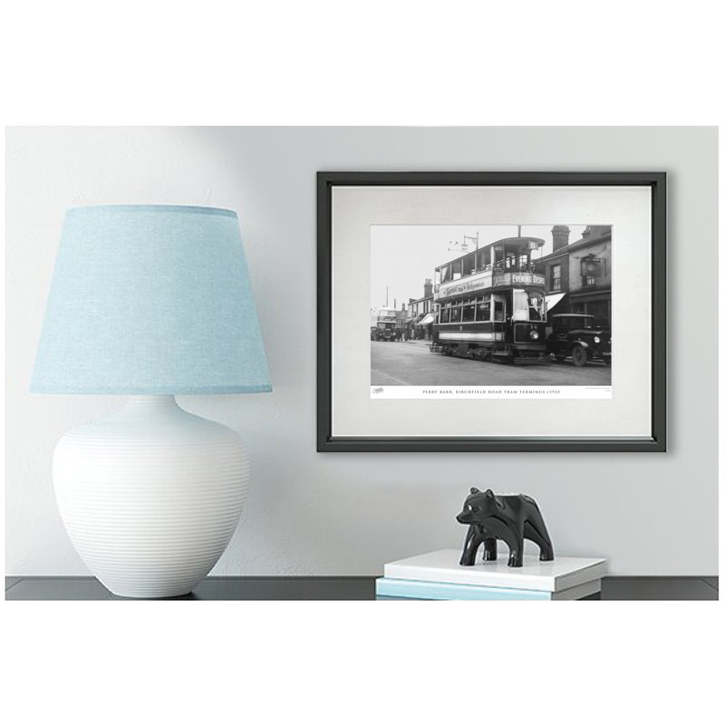 Perry Barr, Birchfield Road Tram Terminus C1935 - Single Picture Frame Print, 40cm H x 50cm W x 2.3cm D