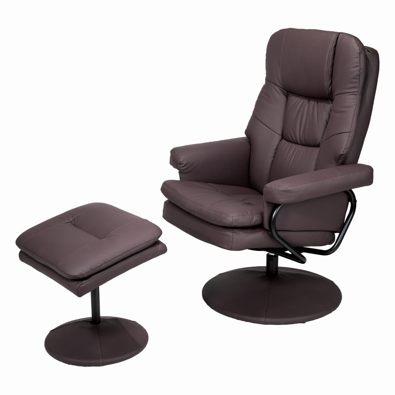 Fauteuil inclinable pivotant en cuir Scratch Cat