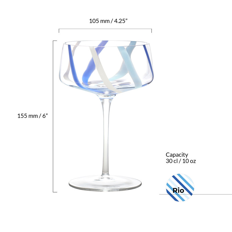 Rio - Champagne Coupes, Blue