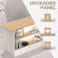 Bureau de réception moderne avec tablettes ouvertes et rangement en coin-1318059710-1318059683