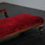Chaise longue rétro en bois massif sculpté