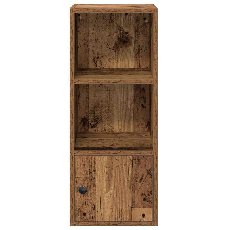 Conary 31cm W Bookcase, Old Wood, (3 Shelves) 77cmH x 31cmW x 24cmD