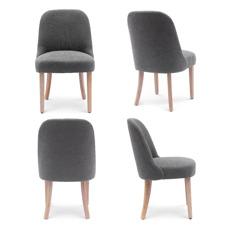 19.5'' H Upholstered Side Chair, Gray