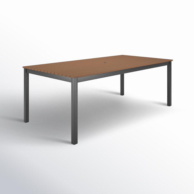 Table de salle à manger d'extérieur rectangulaire Townsend, L 41 po x L 83 po x H 29 po, Brun