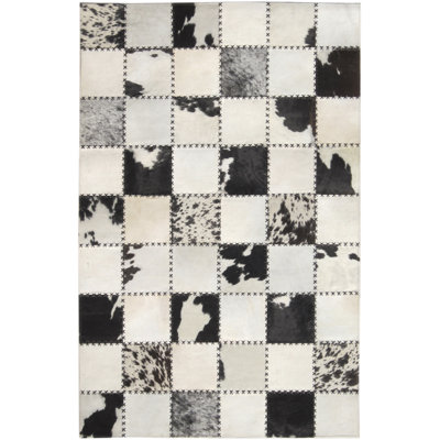 Area Cowhide Patchwork Indoor Rug