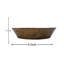 Fabdivine Solid Wood Vase for Floral Arrangements