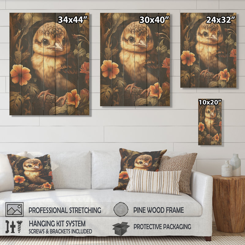 «Countryside Floral», impression sur toile, H 40 po x l 30 po