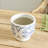 Killam White and Blue Mediterranean-Style Ceramic Cachepot
