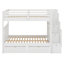 Lit superposé avec tablettes et tiroirs de rangement-912861644