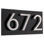 Floating 1-Line Wall Address Plaque