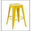 Ensemble de 4 tabourets de bar de 24 po à hauteur de comptoir, tabourets de bar en métal sans dossier, empilables, détachables et faciles à assembler, pour un îlot de cuisine / bar / café / salle à manger (jaune)-619615429-619615295-619615435