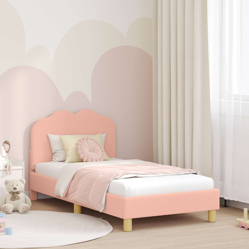 Bed Frame, European Toddler (80 x 160cm), Pink