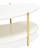 Sassani Cocktail Table - Pearl White/Gold