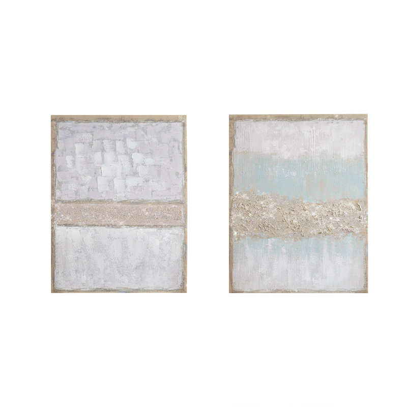 Duo de toiles rehaussées d'étincelles