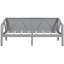 Lit de jour simple gris avec un design moderne et élégant, double usage comme lit, pieds en pin massif et rangement sous le lit. 79,5 po x 42,3 po, 34,7 po, lattes incluses, multi-fonctions, pratique sous le lit-1755227199-1755227196