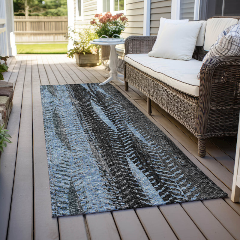 Alta Washable Abstract Indoor / Outdoor Rug, Runner 2'3" x 7'6"