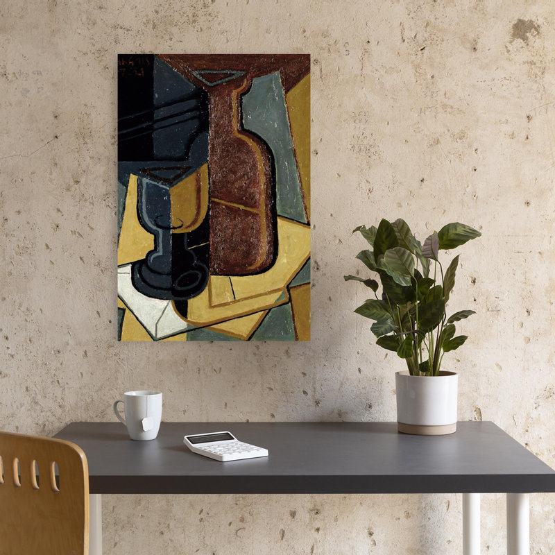 La Lettre, 1921, estampe d'art mural abstrait contemporain, 18" H x 12" W