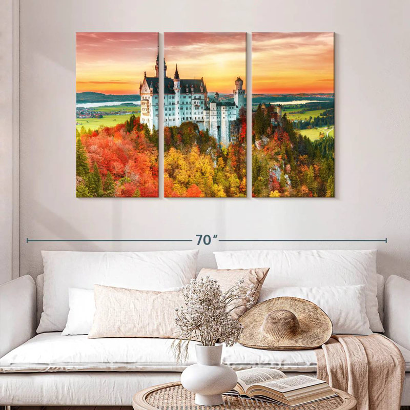 Neuschwanstein, 32" H x 50" W