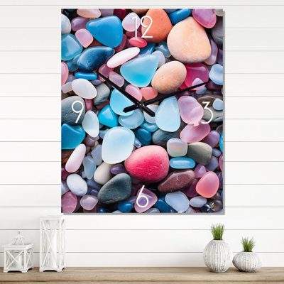 Pebbles On The Beach - City Paris Wall Clocks