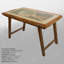 Hille Walnut Solid Wood Base Dining Table-1394416074